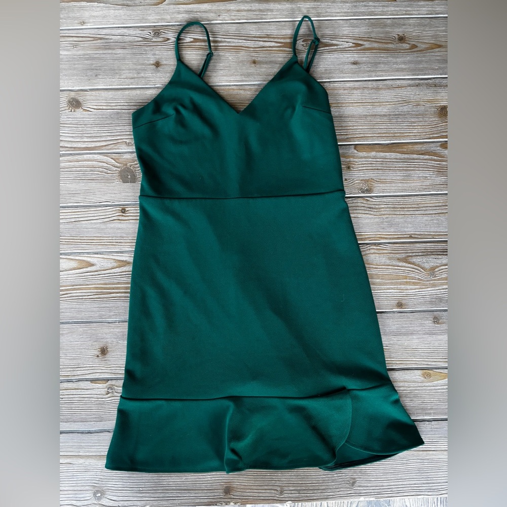 Express Deep Green Mini Dress